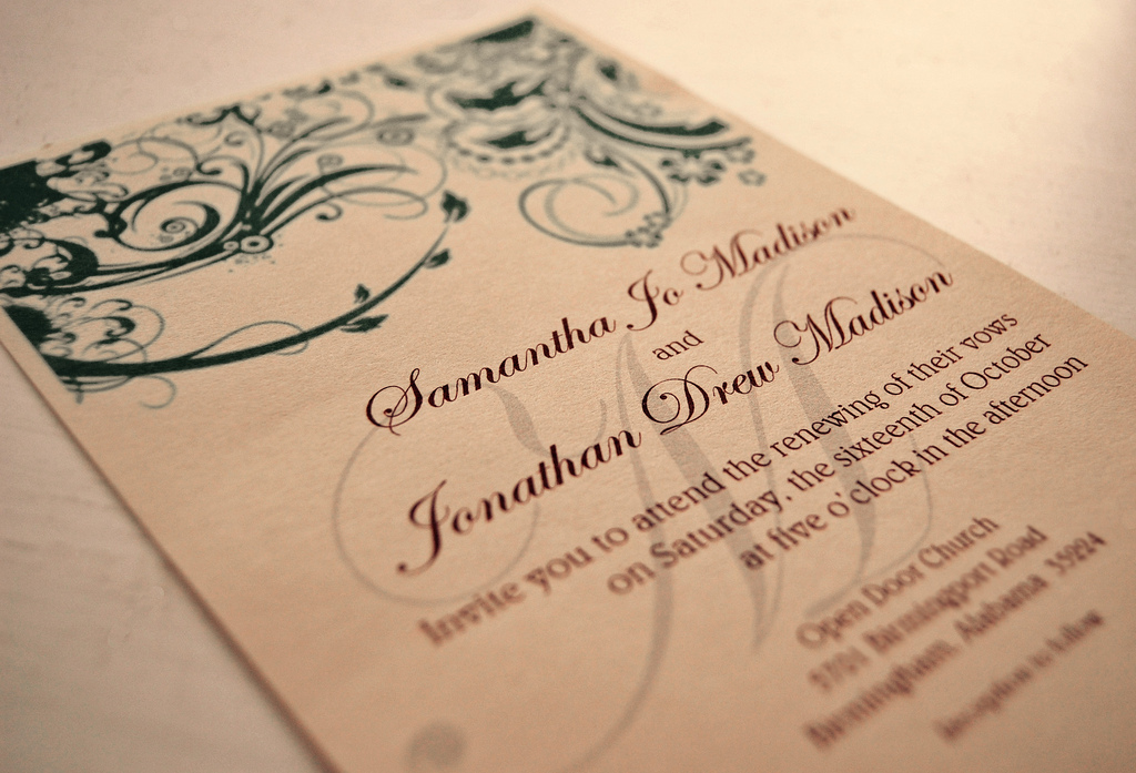 Printed Wedding Invitations