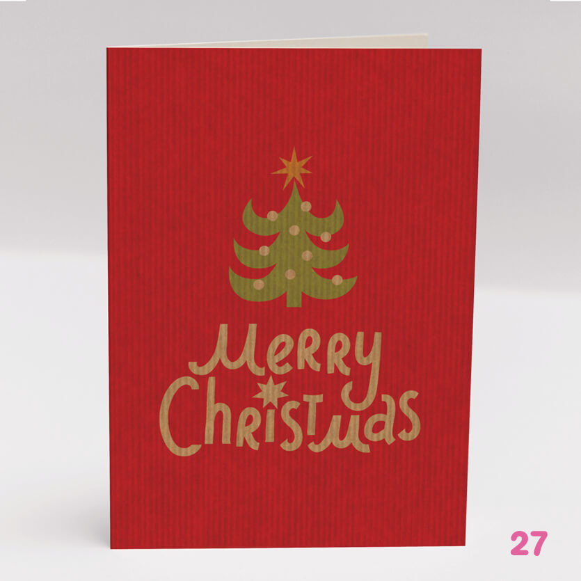 Greetings Merry Christmas Card - Glasgow Creative