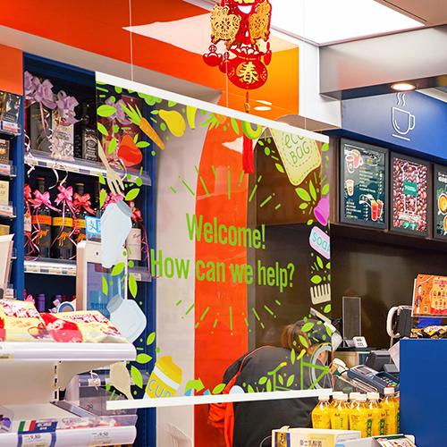 Suspended Sneeze Guards