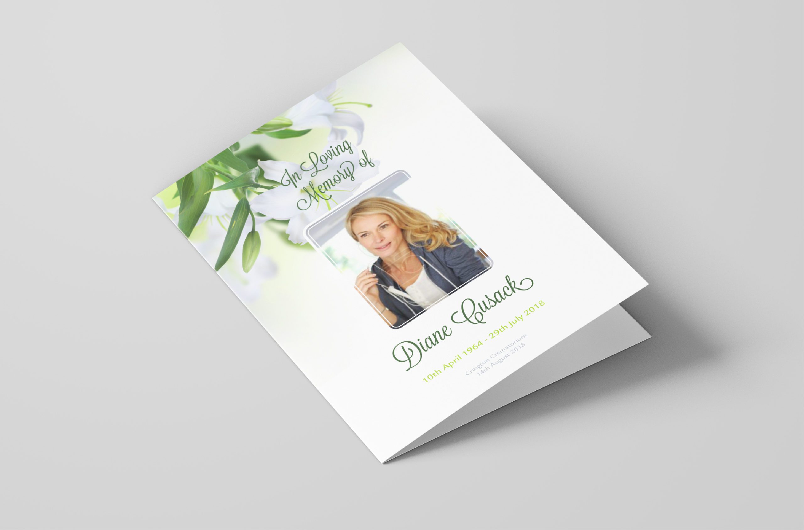 Funeral Cards Template 5