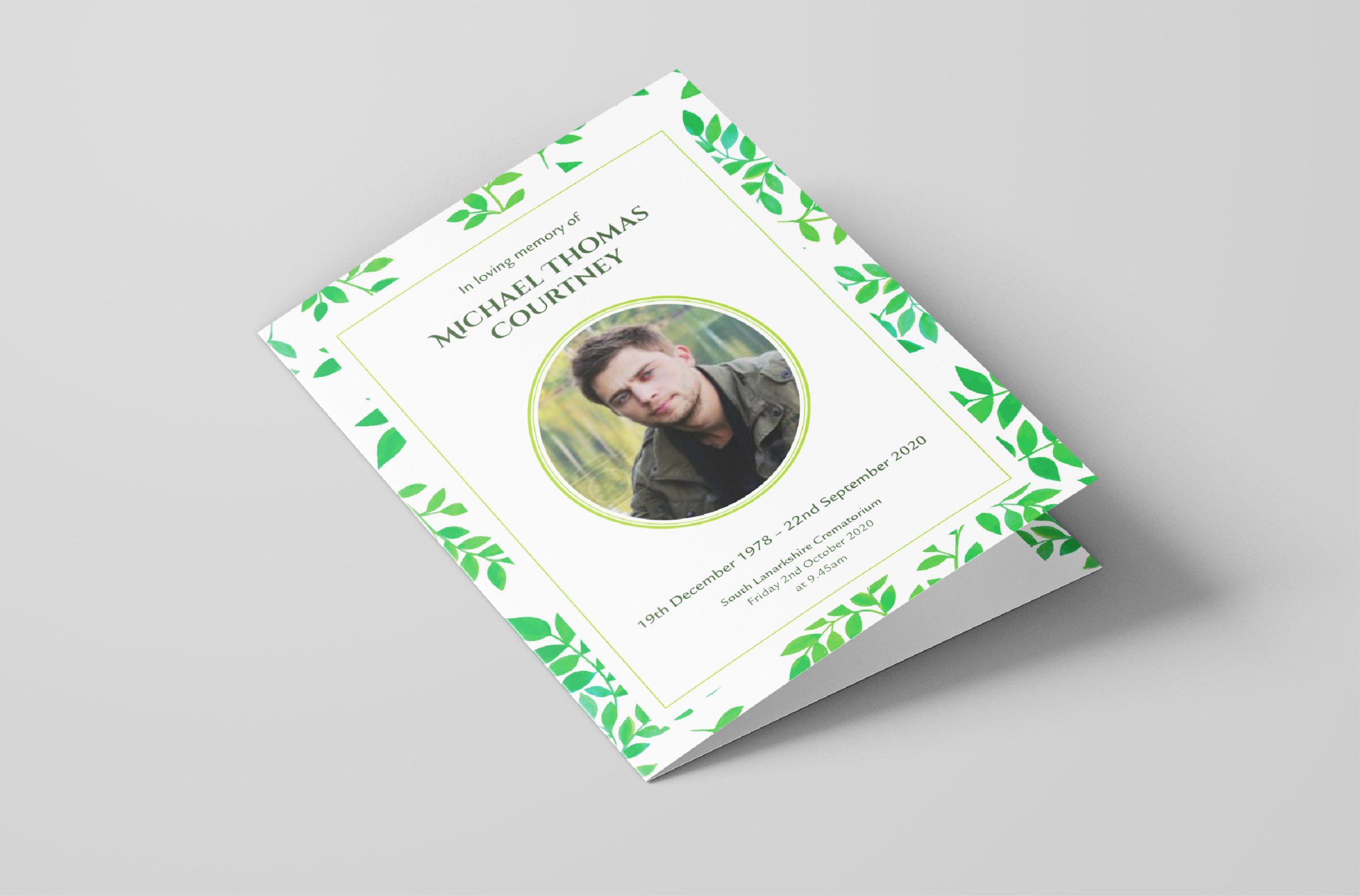 Funeral Cards Template 7