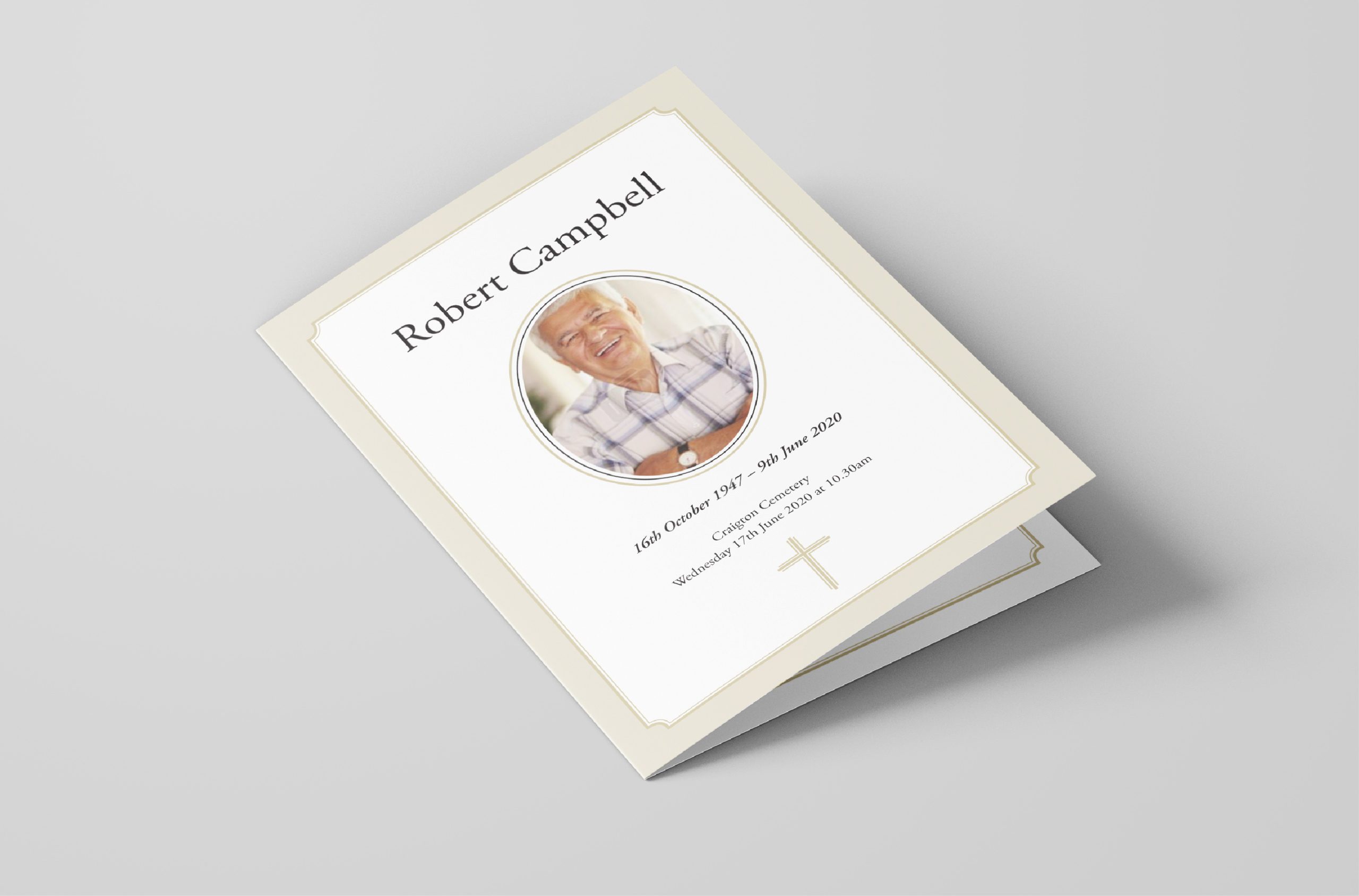 Funeral Cards Template 8