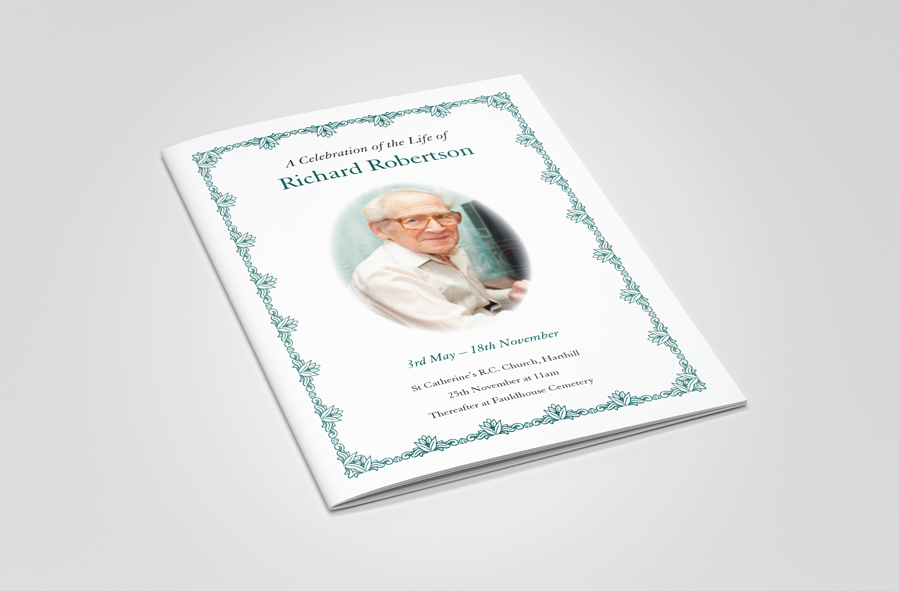 Funeral Cards Template 1