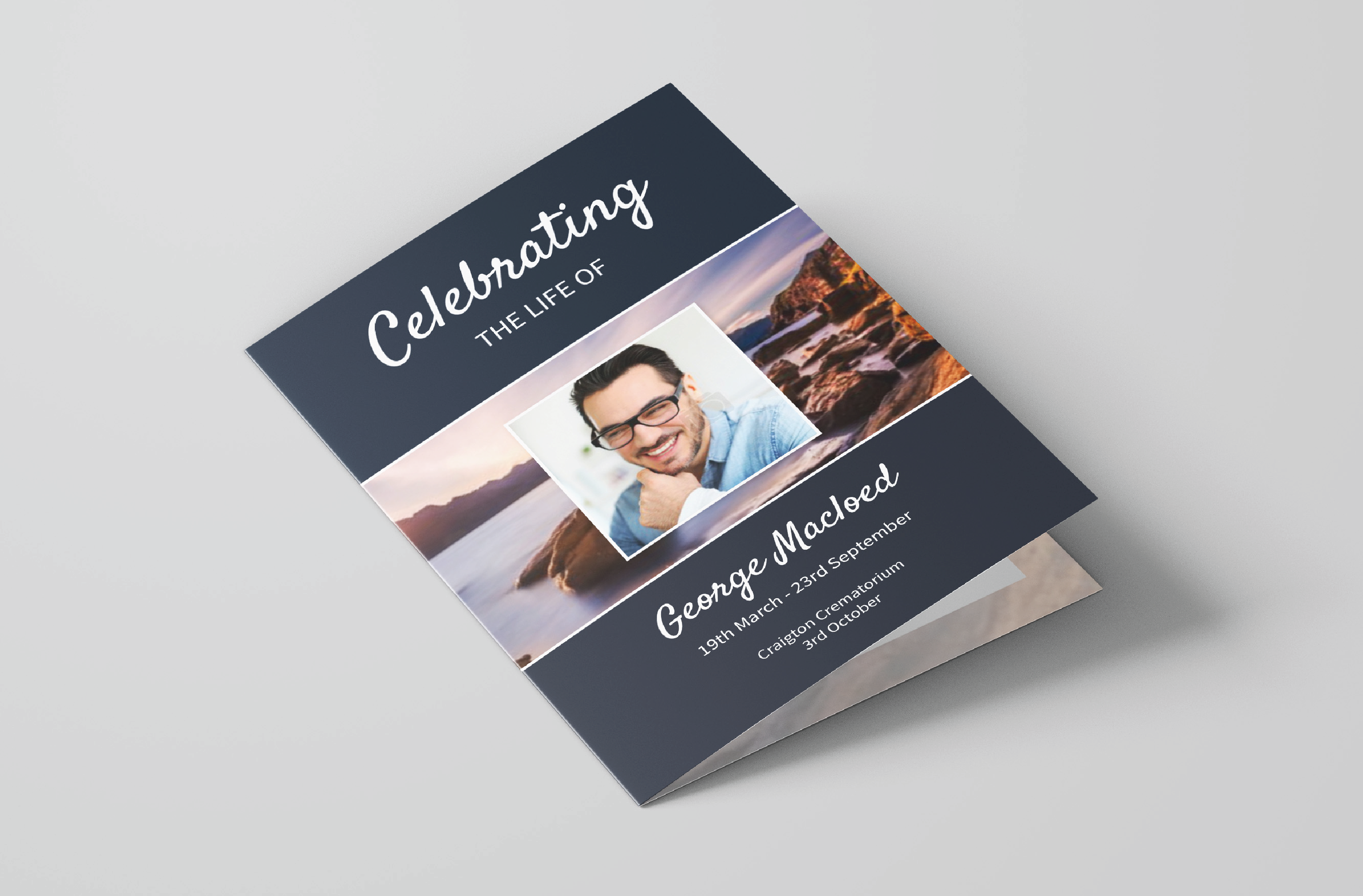 Funeral Cards Template 2