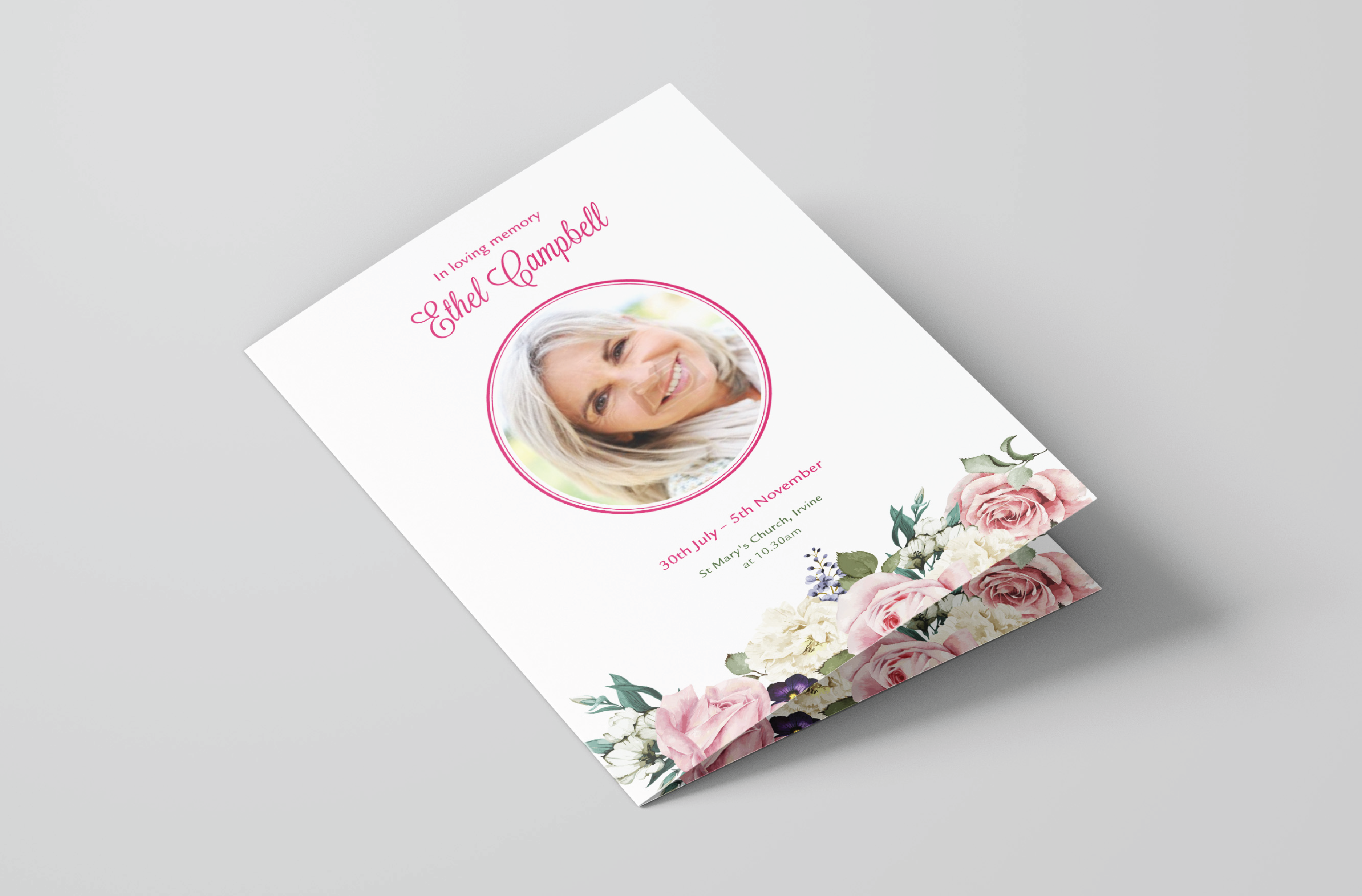 Funeral Cards Template 4