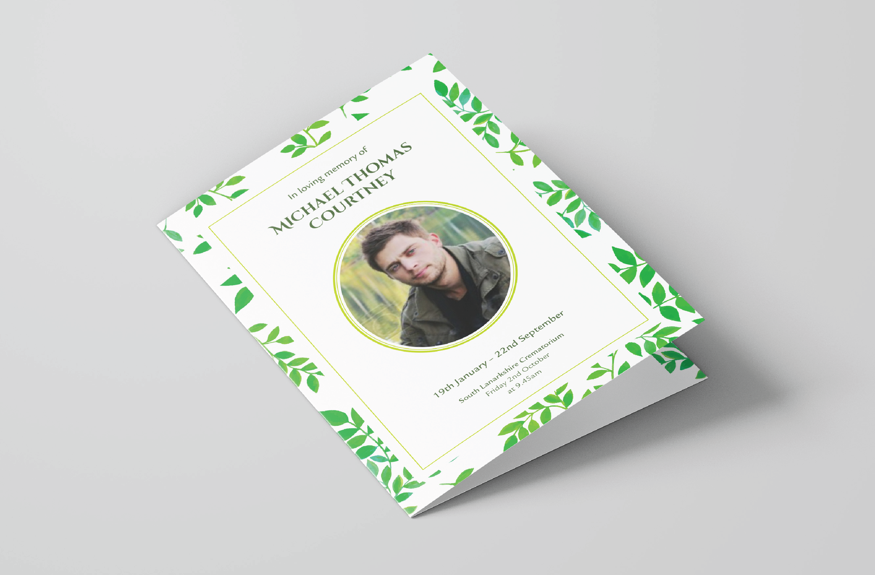 Funeral Cards Template 7