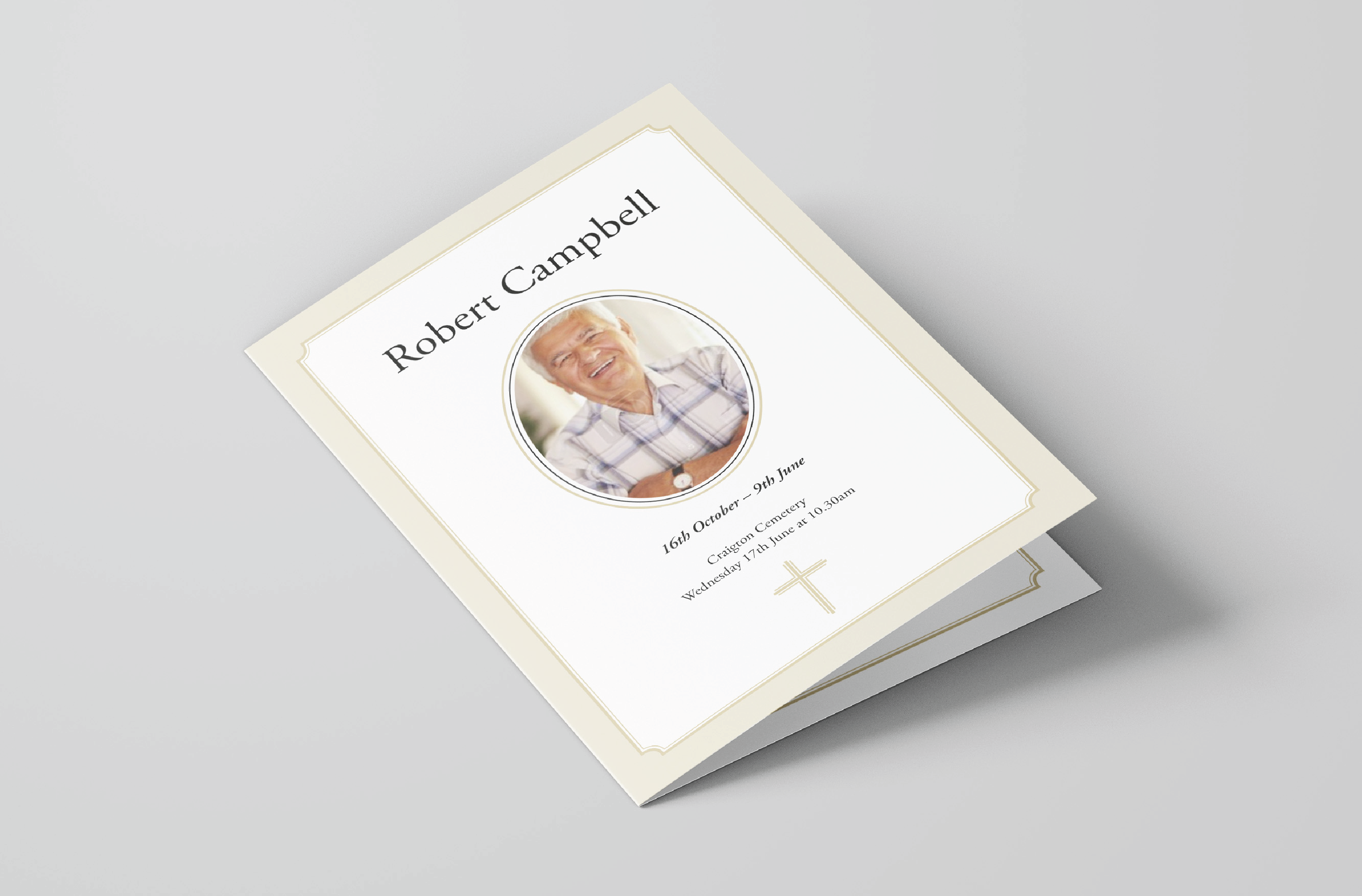 Funeral Cards Template 8