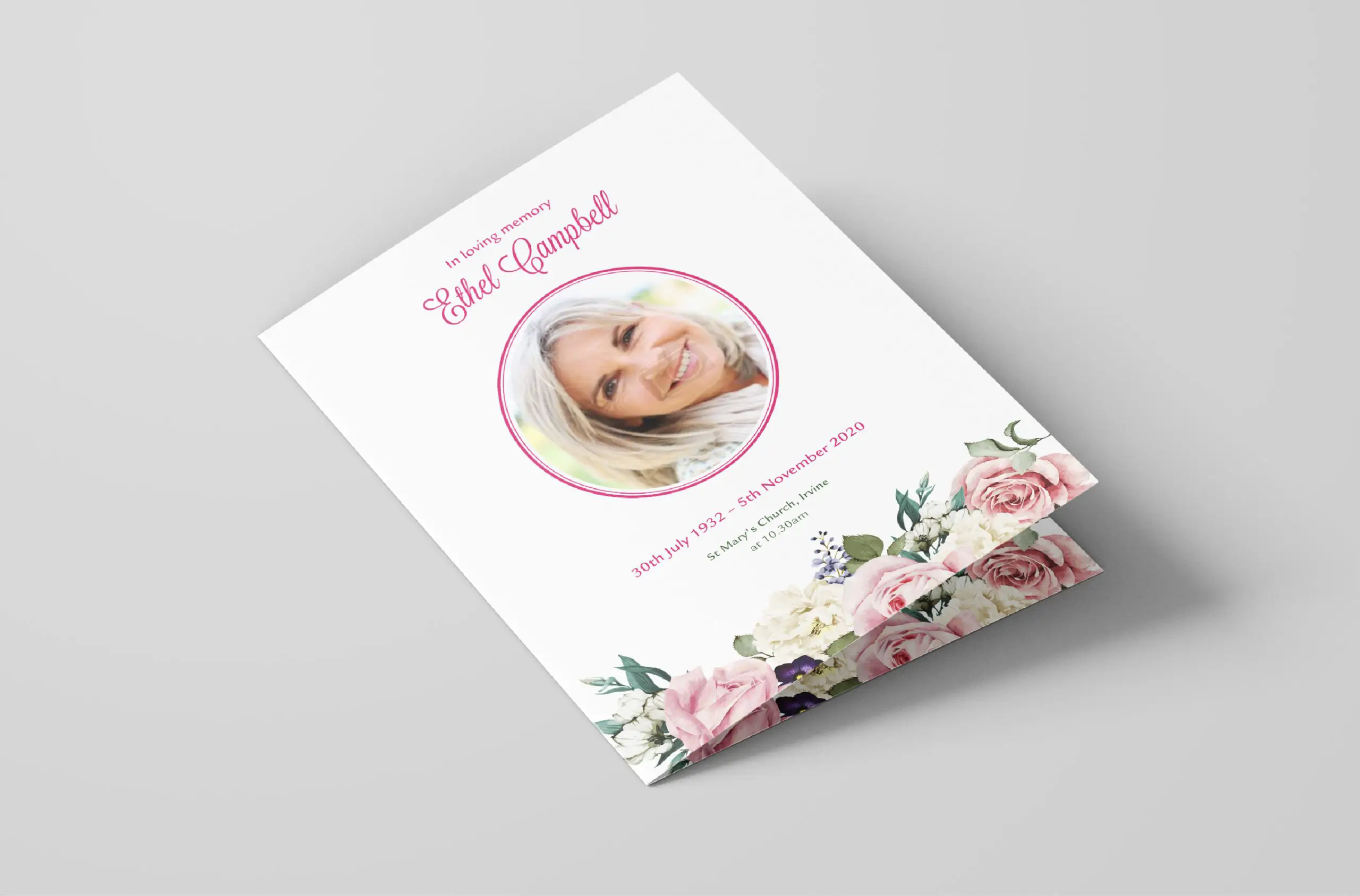 Funeral Order of Service - Template